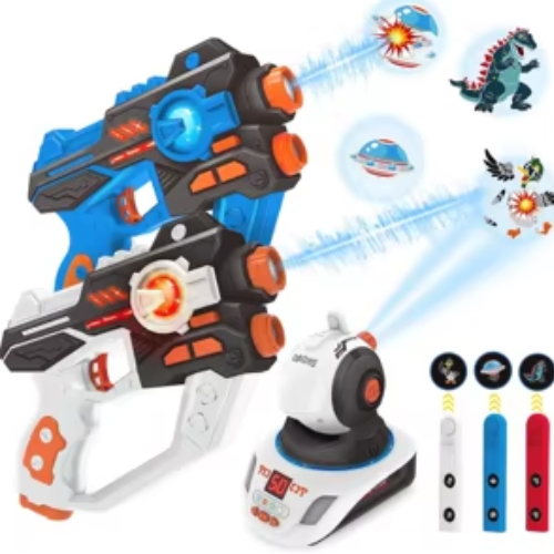 🔫 Laser Game 2 Joueurs avec Projecteur Vidéo – Fun Garanti pour Toute la Famille 😍