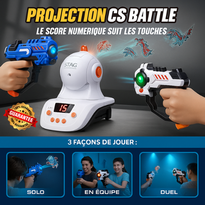 🔫 Laser Game 2 Joueurs avec Projecteur Vidéo pour Toute la Famille 😍