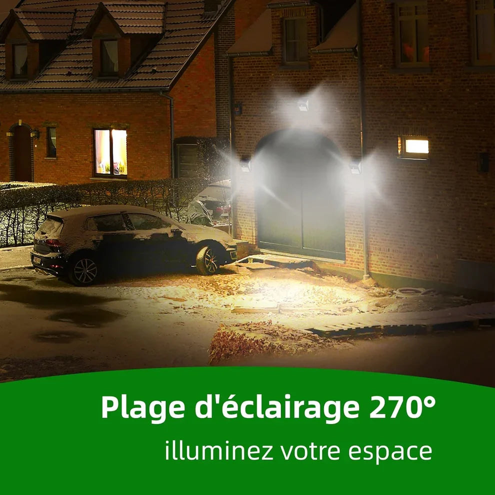 LOT DE 3 Lampe Solaire Exterieur Detecteur de Mouvement 🌟🏠