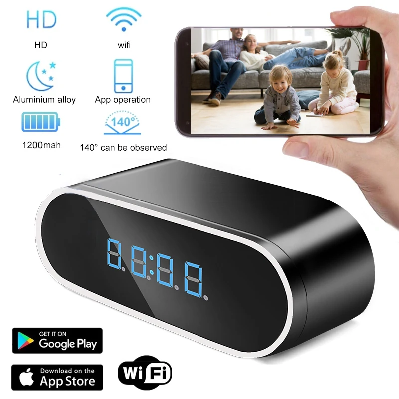 🕵️‍♂️ Caméra Espion Horloge WiFi – Sécurité Discrète et Intelligente 🕒