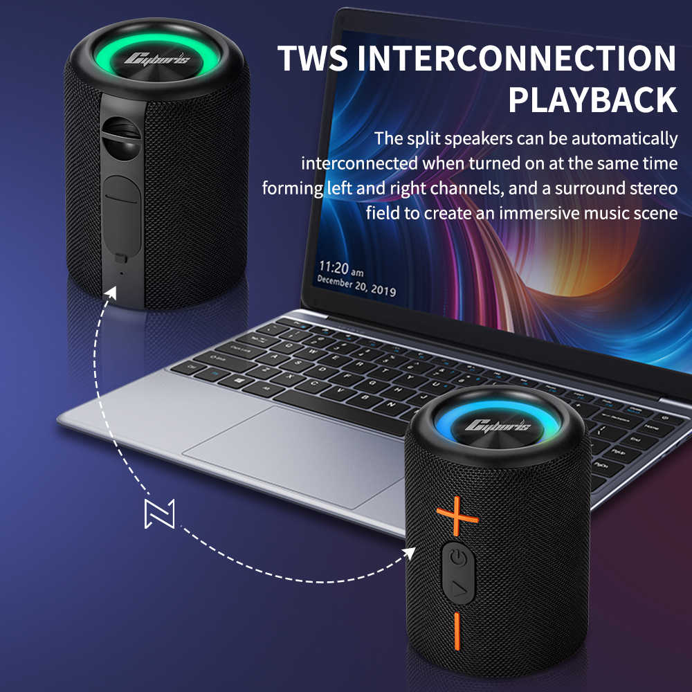 🧲 Enceinte Magnétique 2-en-1 Ultra Bass – Speaker Son 3D 🎶🔥